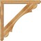 Ekena Millwork Olympic Craftsman Rough Sawn Bracket w/ Offset Brace, Western Red Cedar, 6"W x 48"D x 48"H BKT0604X48X48OLY04RWR - alternate 3